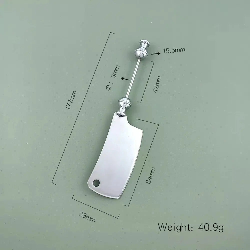 FS102320-Beadable Pizza Knife Zoe DIY Wholesale