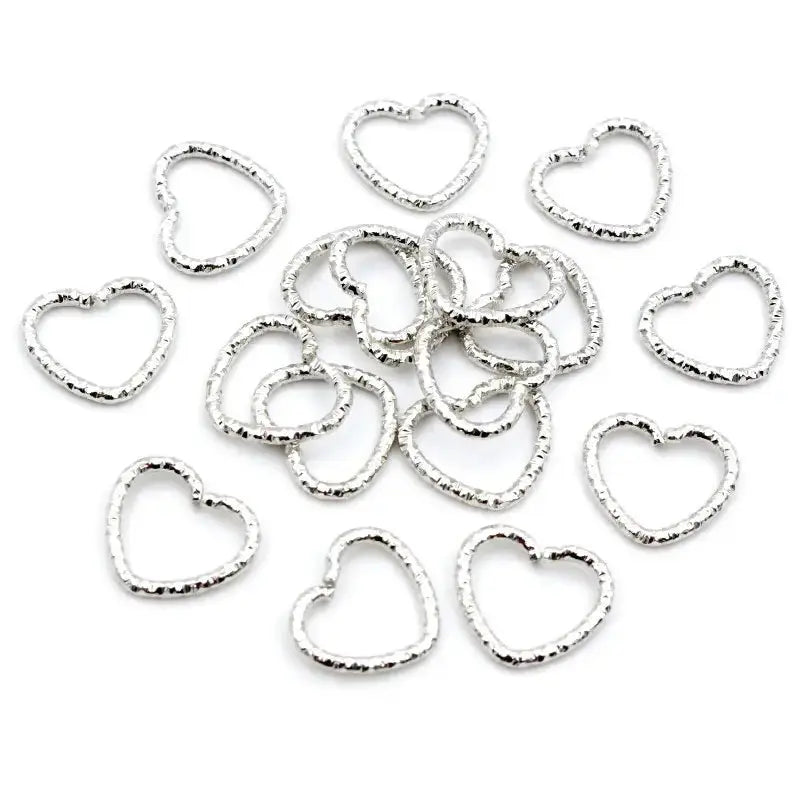 FS10233-14mm Heart Jump Ring Zoe DIY Wholesale