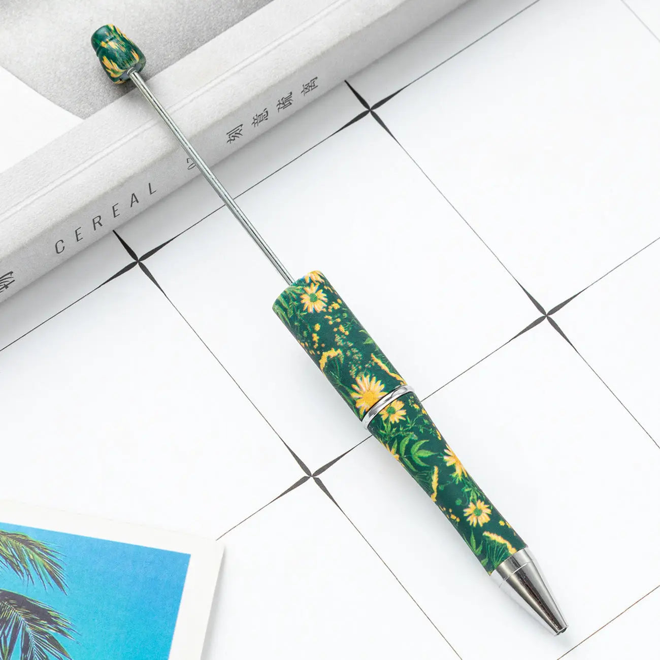 FS102345-Printed Beadable Pens Zoe DIY Wholesale