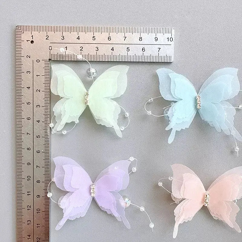 FS10236-Three Layers Butterfly With Diamond For Making Fancy Beads Or Other DIY Projects Zoe DIY Wholesale