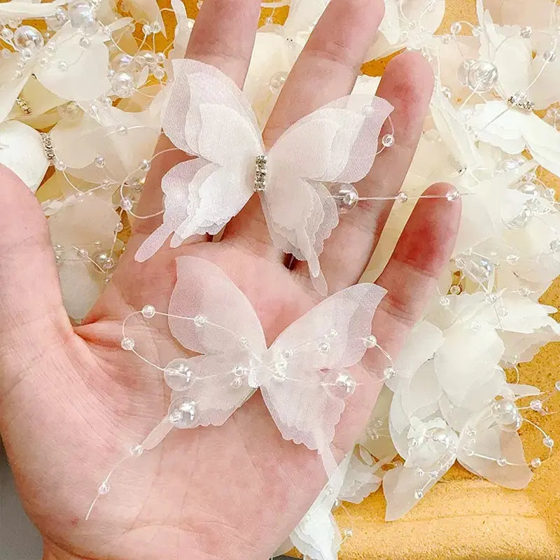 FS10236-Three Layers Butterfly With Diamond For Making Fancy Beads Or Other DIY Projects Zoe DIY Wholesale