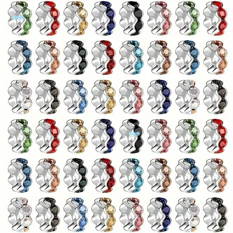 FS10252-12mm Wave Spacers Fit For Beadable Pens Jewelry Making Zoe DIY Wholesale