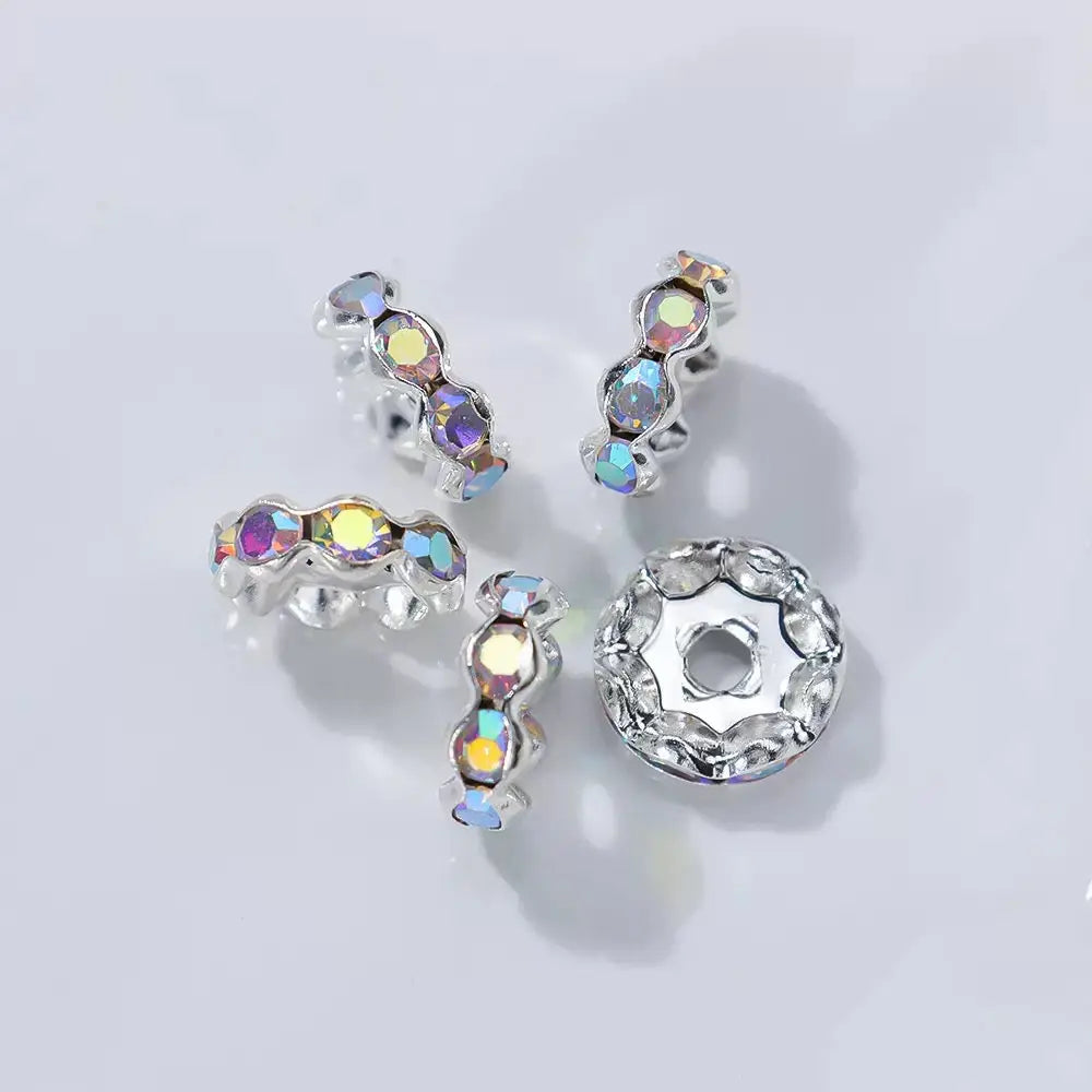 FS10252-12mm Wave Spacers Fit For Beadable Pens Jewelry Making Zoe DIY Wholesale