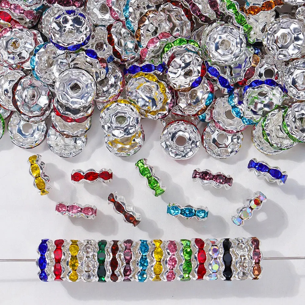 FS10252-12mm Wave Spacers Fit For Beadable Pens Jewelry Making Zoe DIY Wholesale