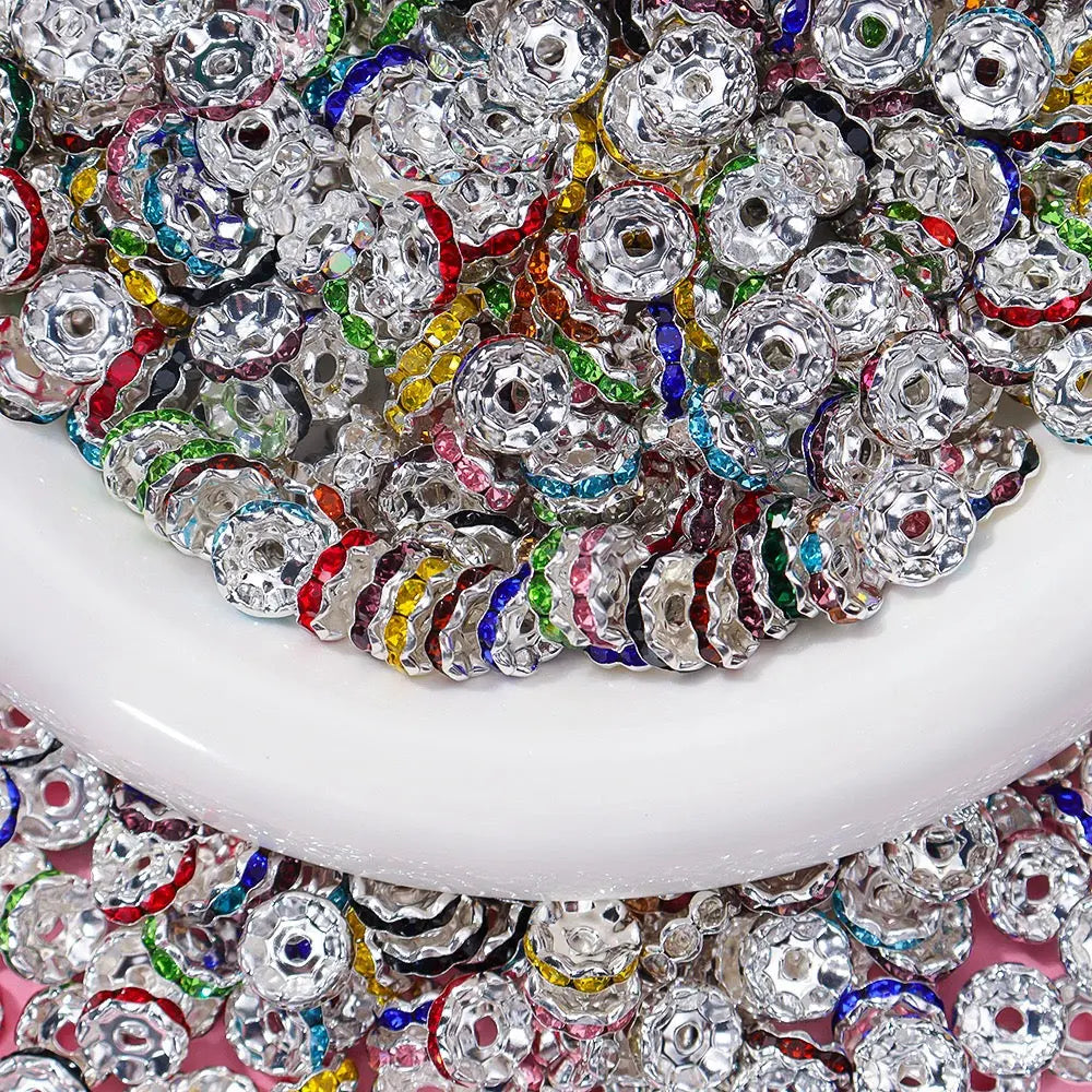 FS10252-12mm Wave Spacers Fit For Beadable Pens Jewelry Making Zoe DIY Wholesale