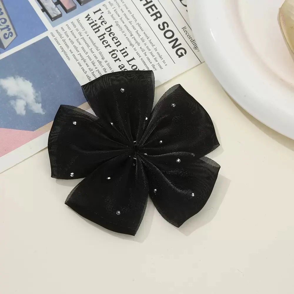 FS10286-Random Mixed Color Farbic Flower Patch For Making Fancy Beads Zoe DIY Wholesale