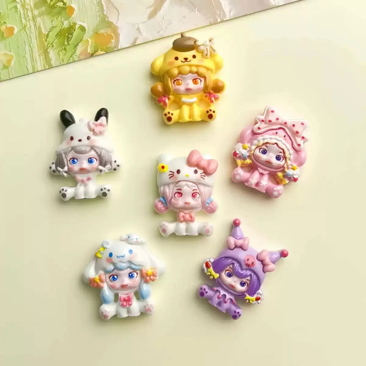 FS10404-About 20×30mm Mixed SP Resin Charms（No Hole） Zoe DIY Wholesale