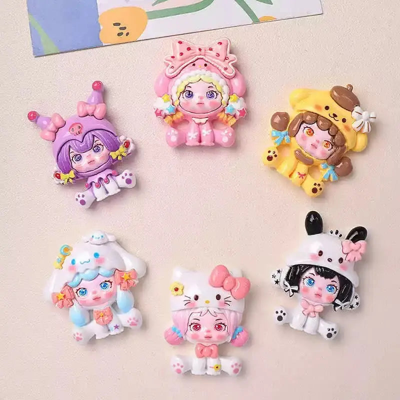 FS10404-About 20×30mm Mixed SP Resin Charms（No Hole） Zoe DIY Wholesale