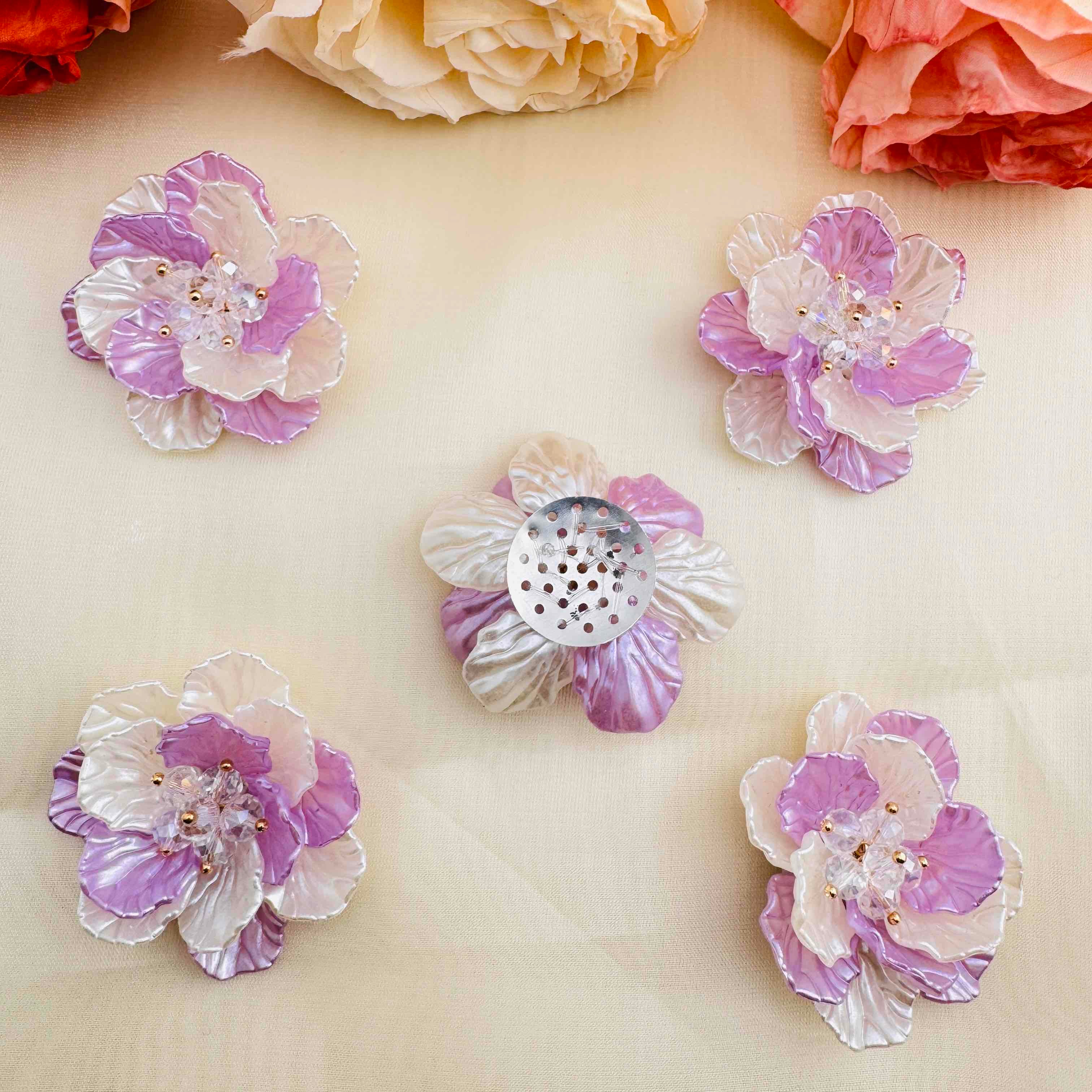 FS10409-Two Layer Flower For Making Fancy Beads Zoe DIY Wholesale