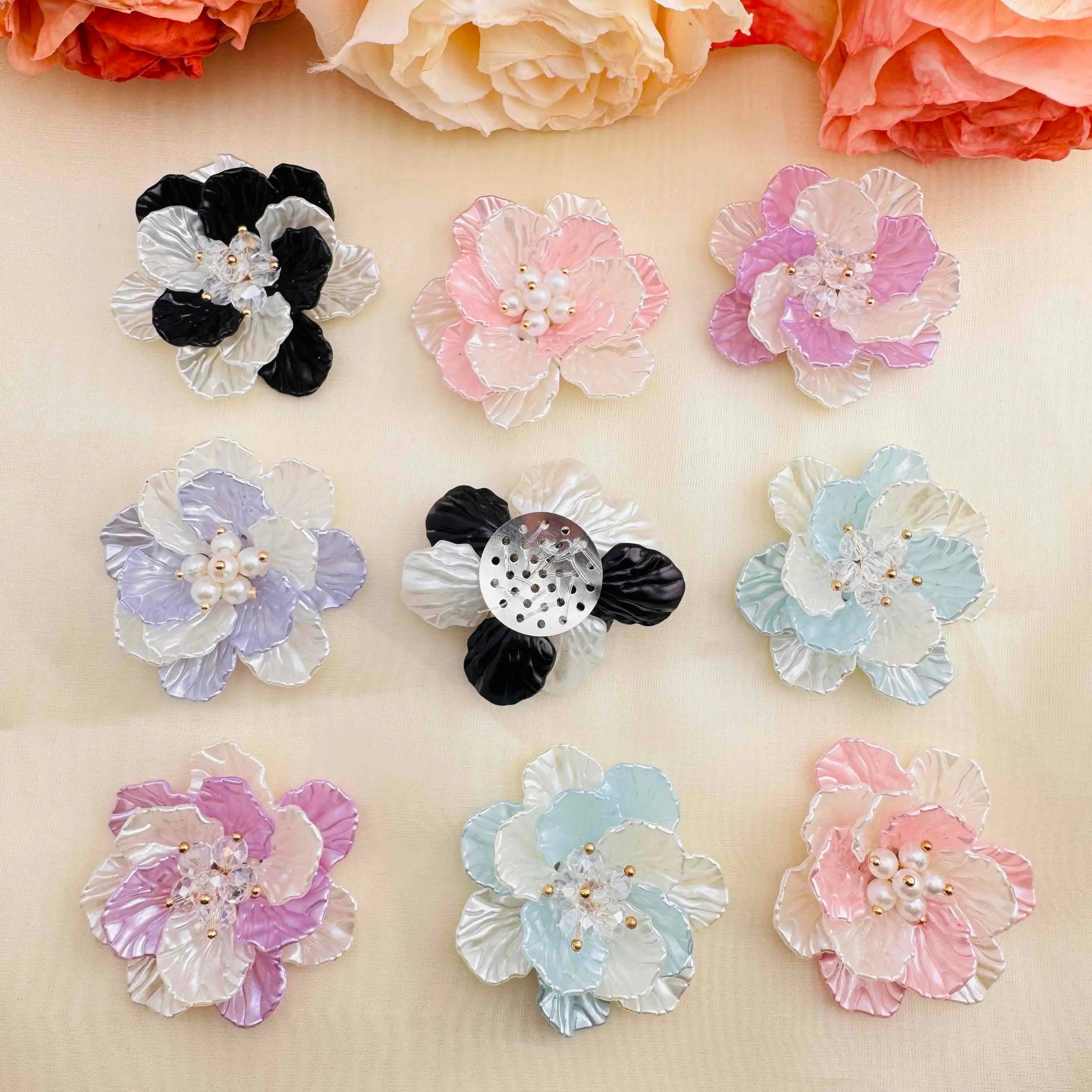FS10409-Two Layer Flower For Making Fancy Beads Zoe DIY Wholesale