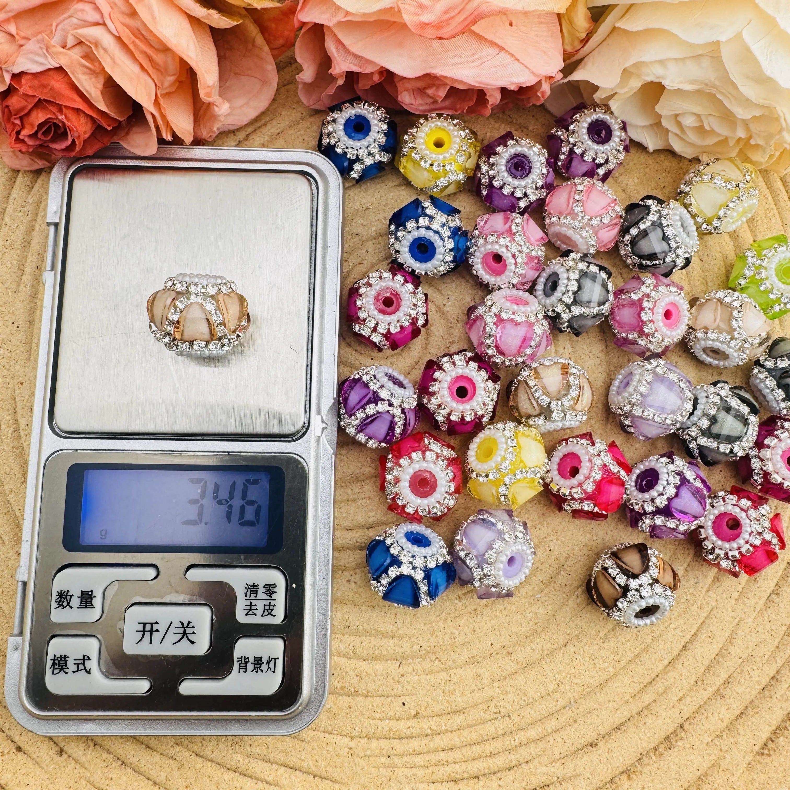 FS10481-16mm Lantern Fancy Beads Fit For Beadable Pens Keychain Jewelry Making - Zoe DIY Wholesale