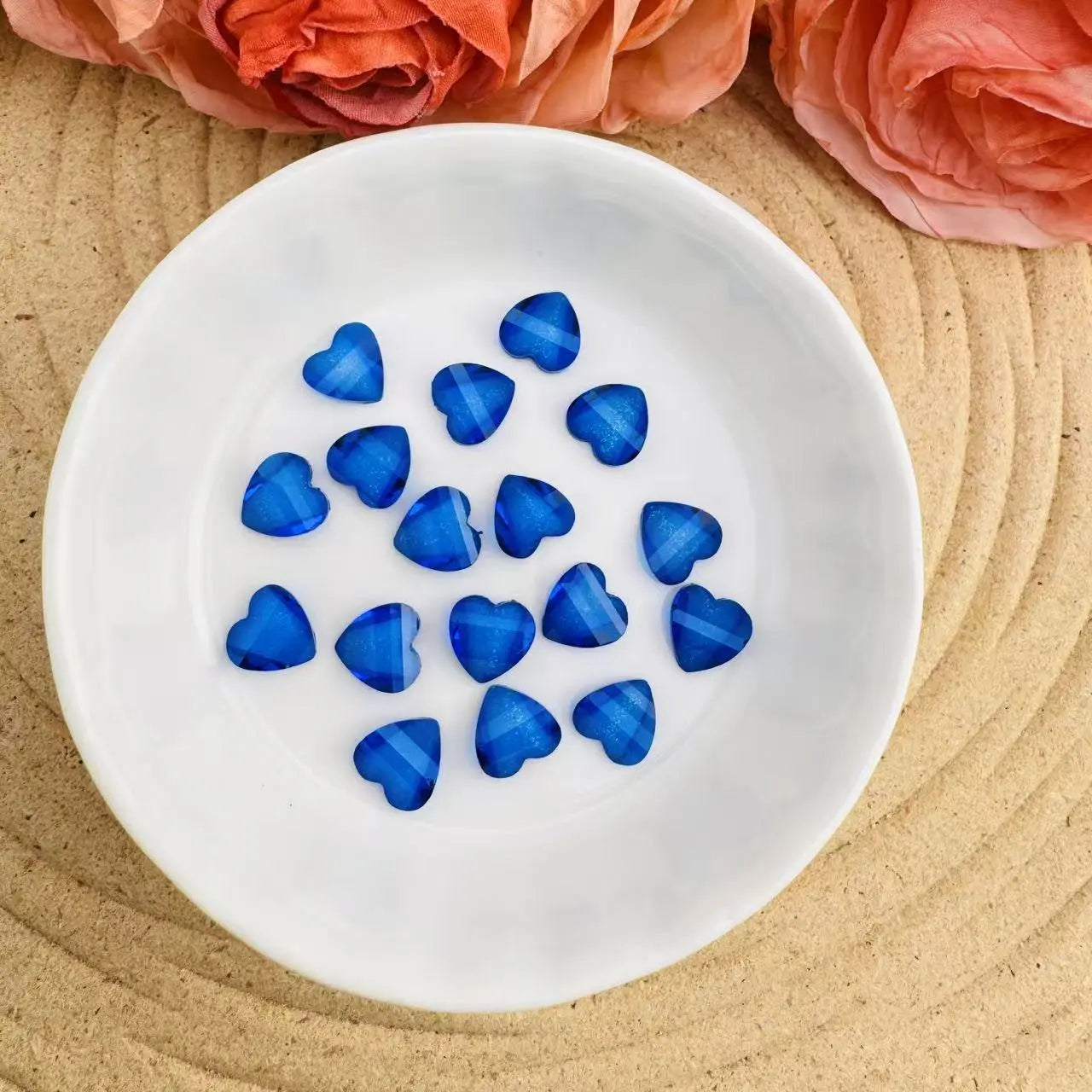 FS10526-8mm Heart Petal Charms Zoe DIY Wholesale