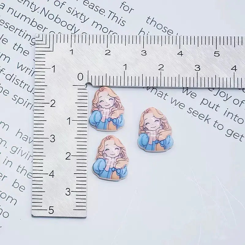 FS10539-Mixed Luminous Princess Nail Charms Zoe DIY Wholesale