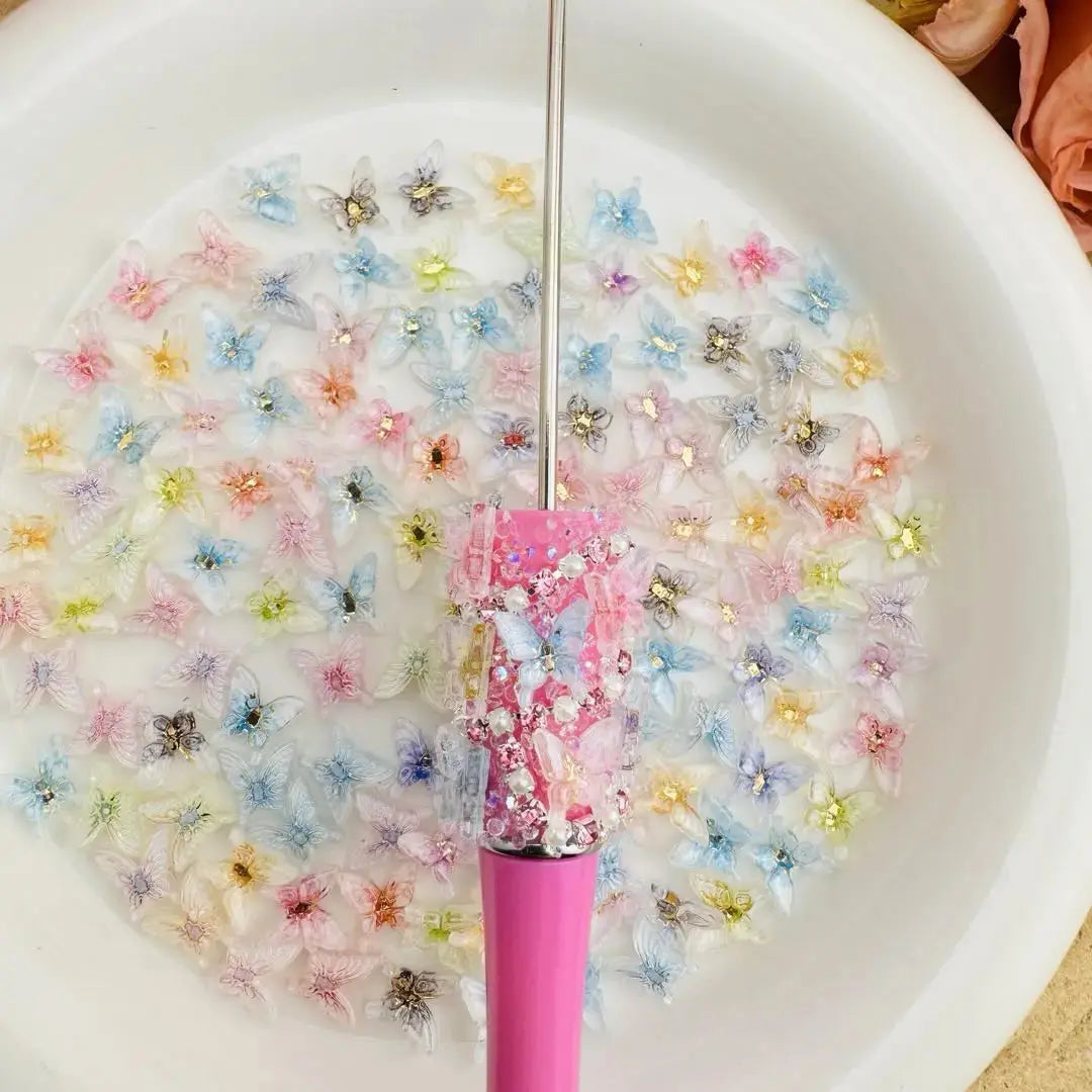 FS10609-10×11mm Mixed Butterfly Nail Charms Zoe DIY Wholesale