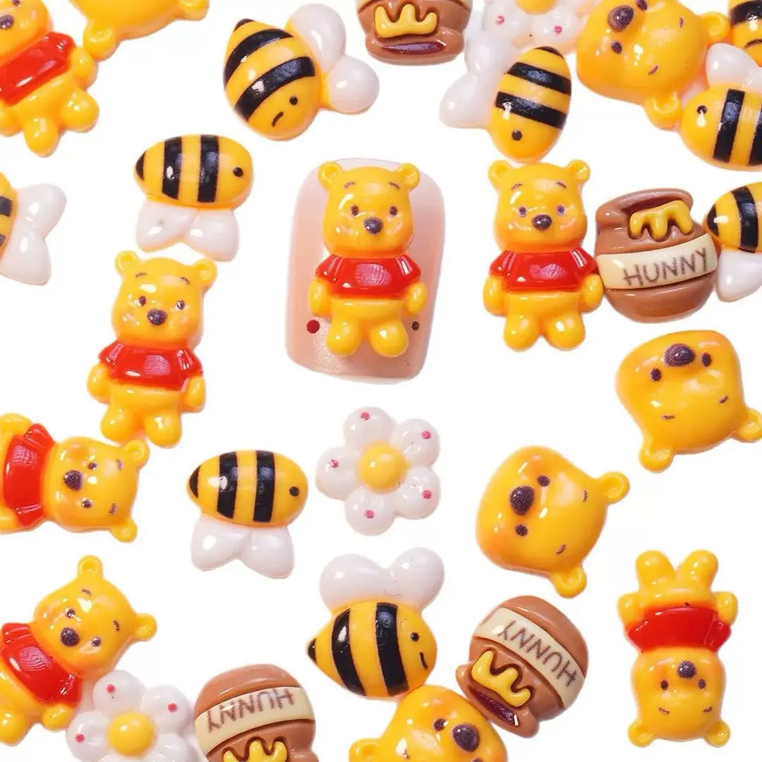 FS10632-Mixed Winne Poosh Nail Charms Zoe DIY Wholesale