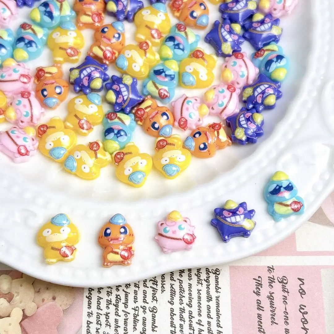 FS10633-Mixed Pokemam Nail Charms Zoe DIY Wholesale