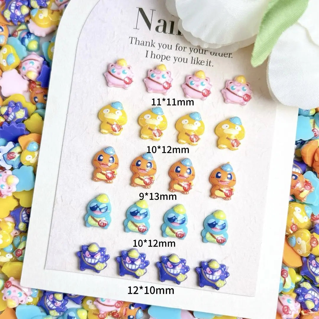 FS10633-Mixed Pokemam Nail Charms Zoe DIY Wholesale