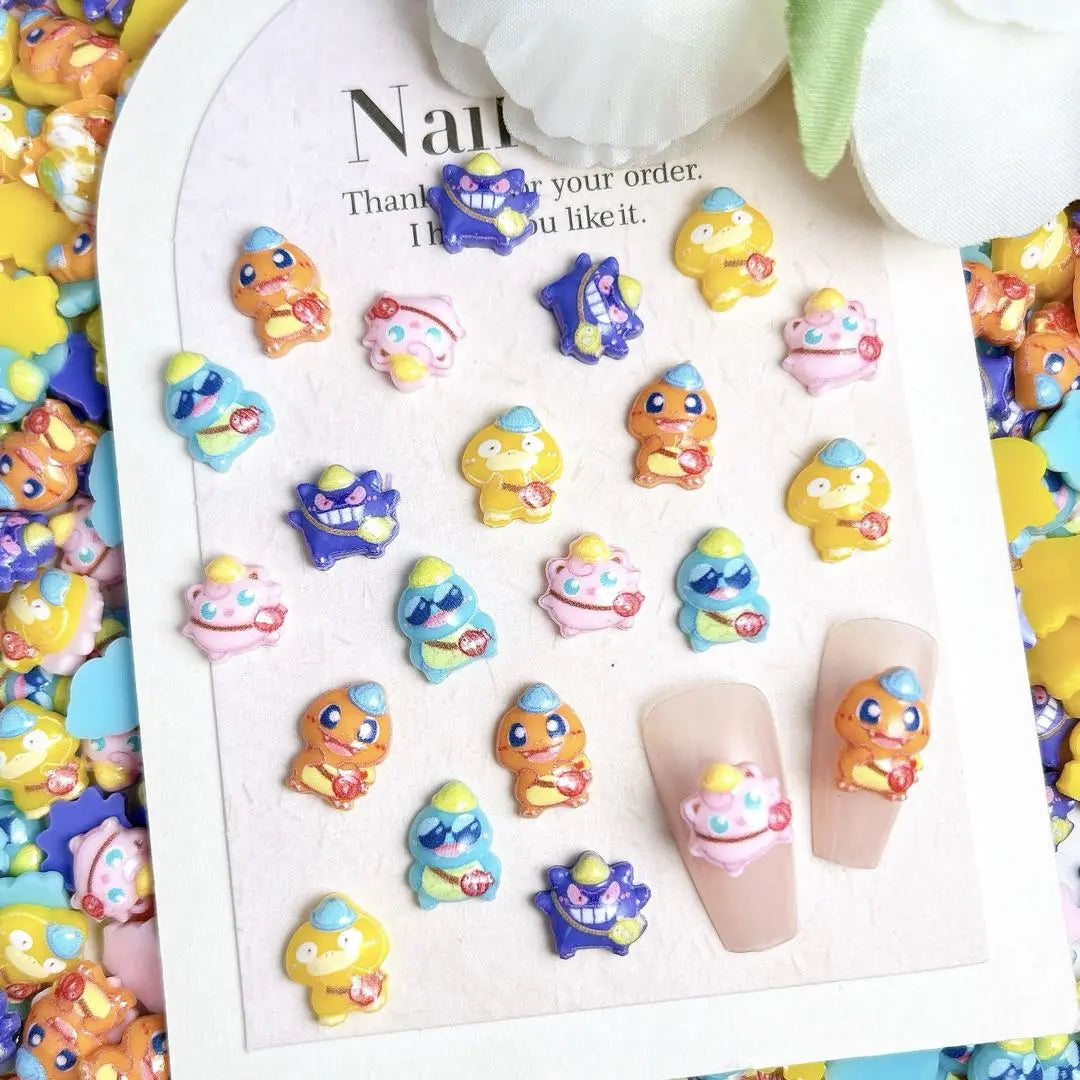 FS10633-Mixed Pokemam Nail Charms Zoe DIY Wholesale