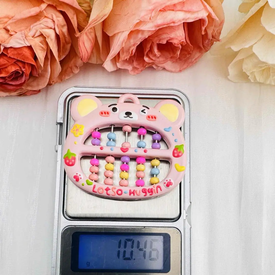 FS10647-Hand Painted Bear Abacus Charms Zoe DIY Wholesale