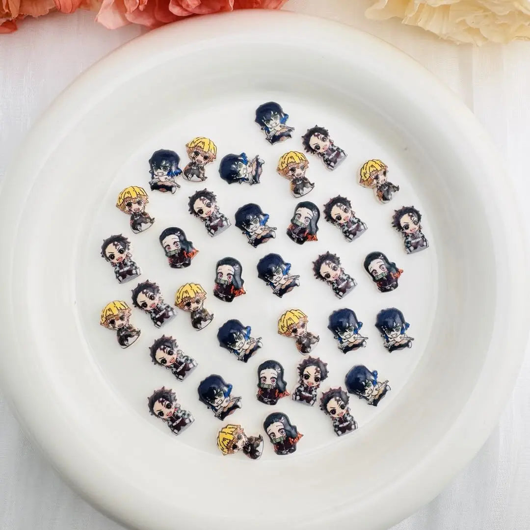 FS10649-Luminous Mixed Demon Slayer Nail Charms Zoe DIY Wholesale