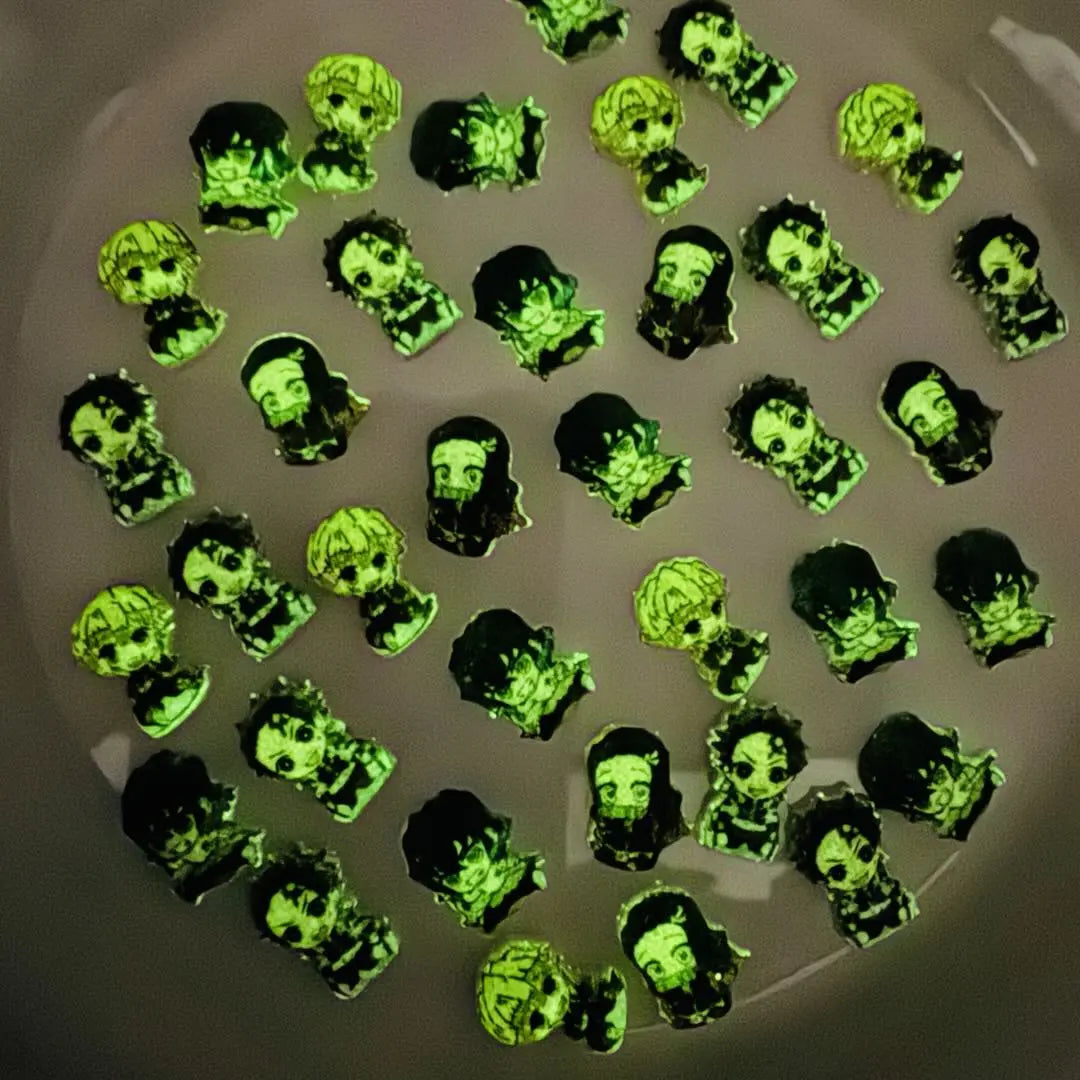 FS10649-Luminous Mixed Demon Slayer Nail Charms Zoe DIY Wholesale