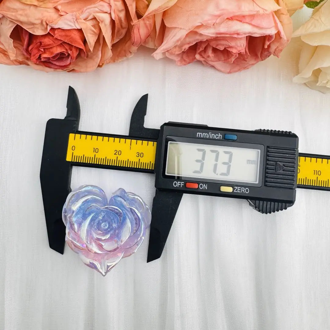 FS10652-About 31×38mm Heart Luminous Flower Resin Charms Zoe DIY Wholesale