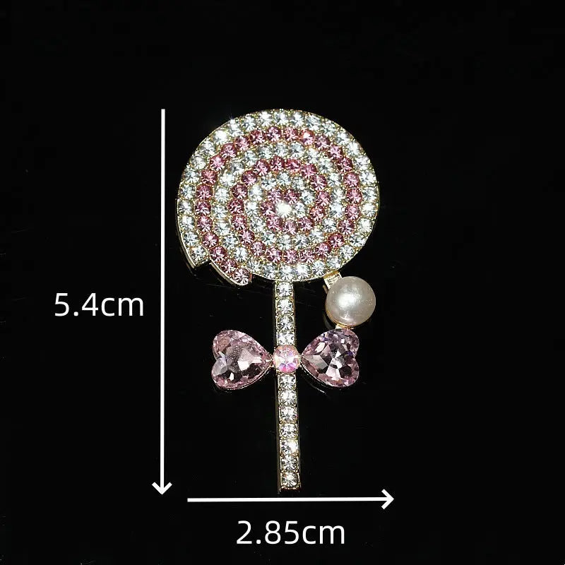 FS10657 DIY Lollipop Alloy Crystal Patches Zoe DIY Wholesale