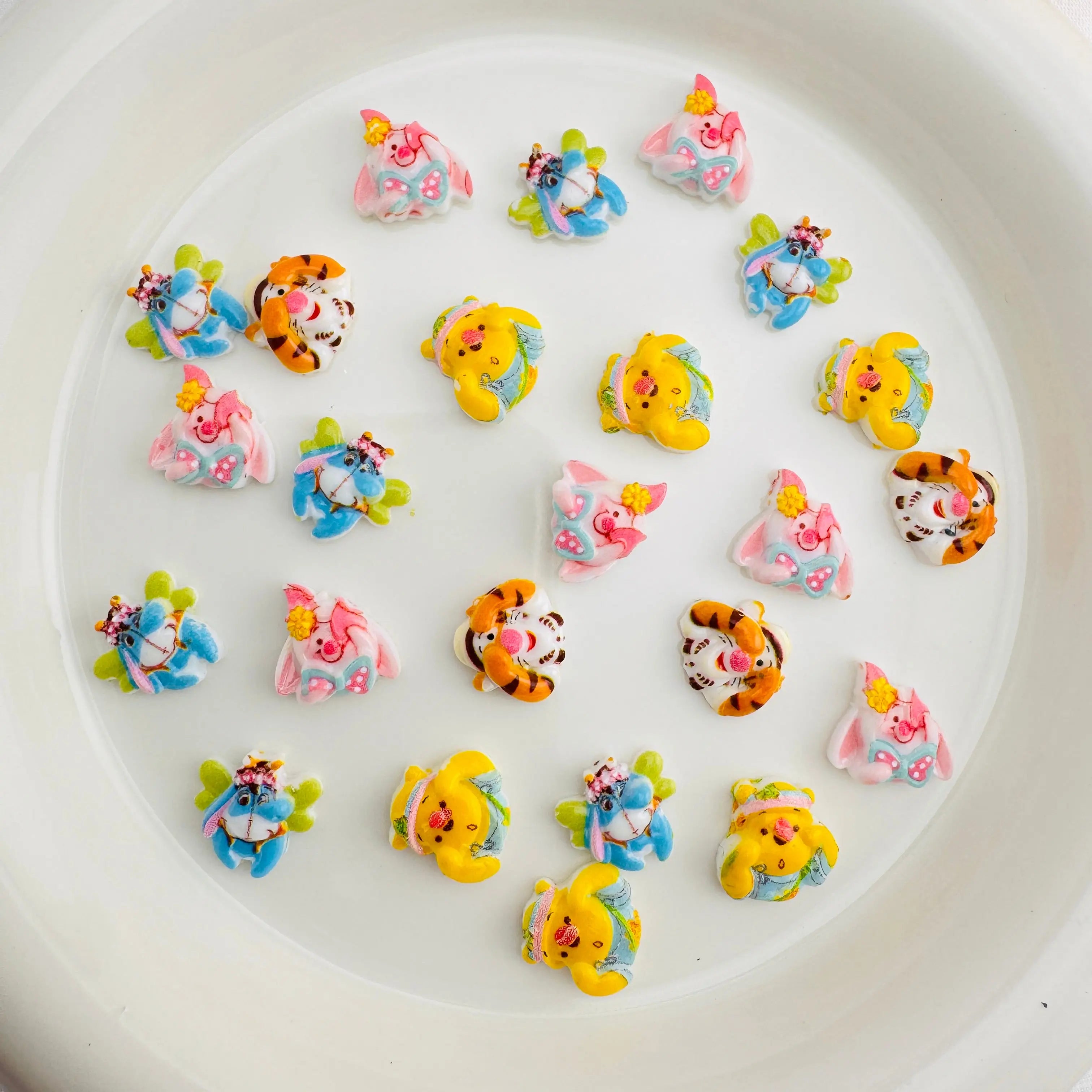 FS10679-Random Mixed Cute Cartoon Nail Charms For Making Fancy Beads Or Fancy Beadable Pens Zoe DIY Wholesale