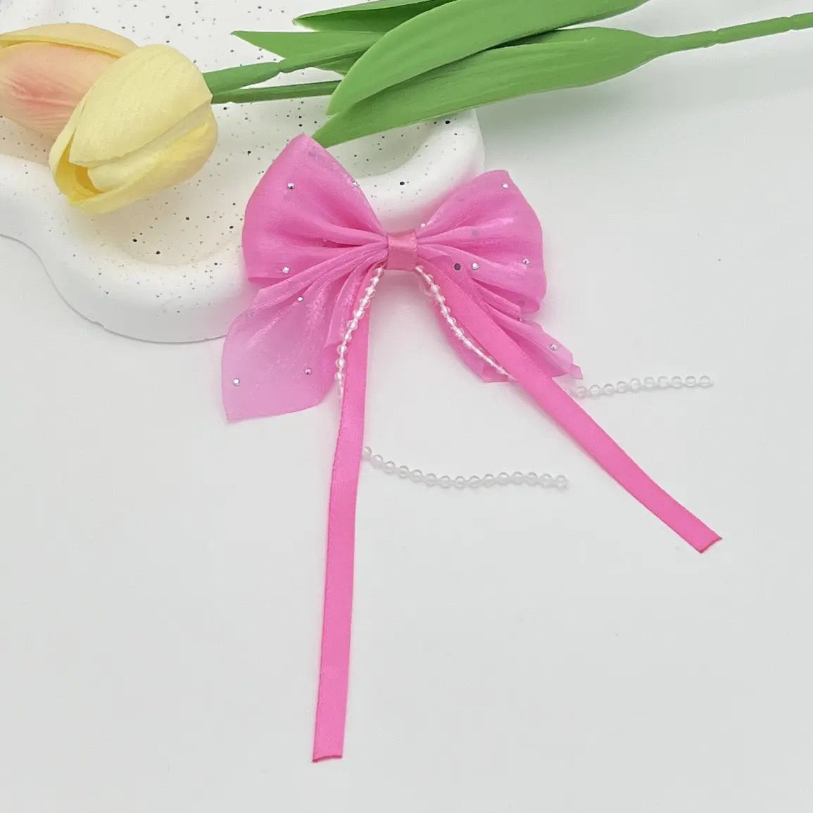 FS10686-Farbic Bow For Making Fancy Beads Zoe DIY Wholesale