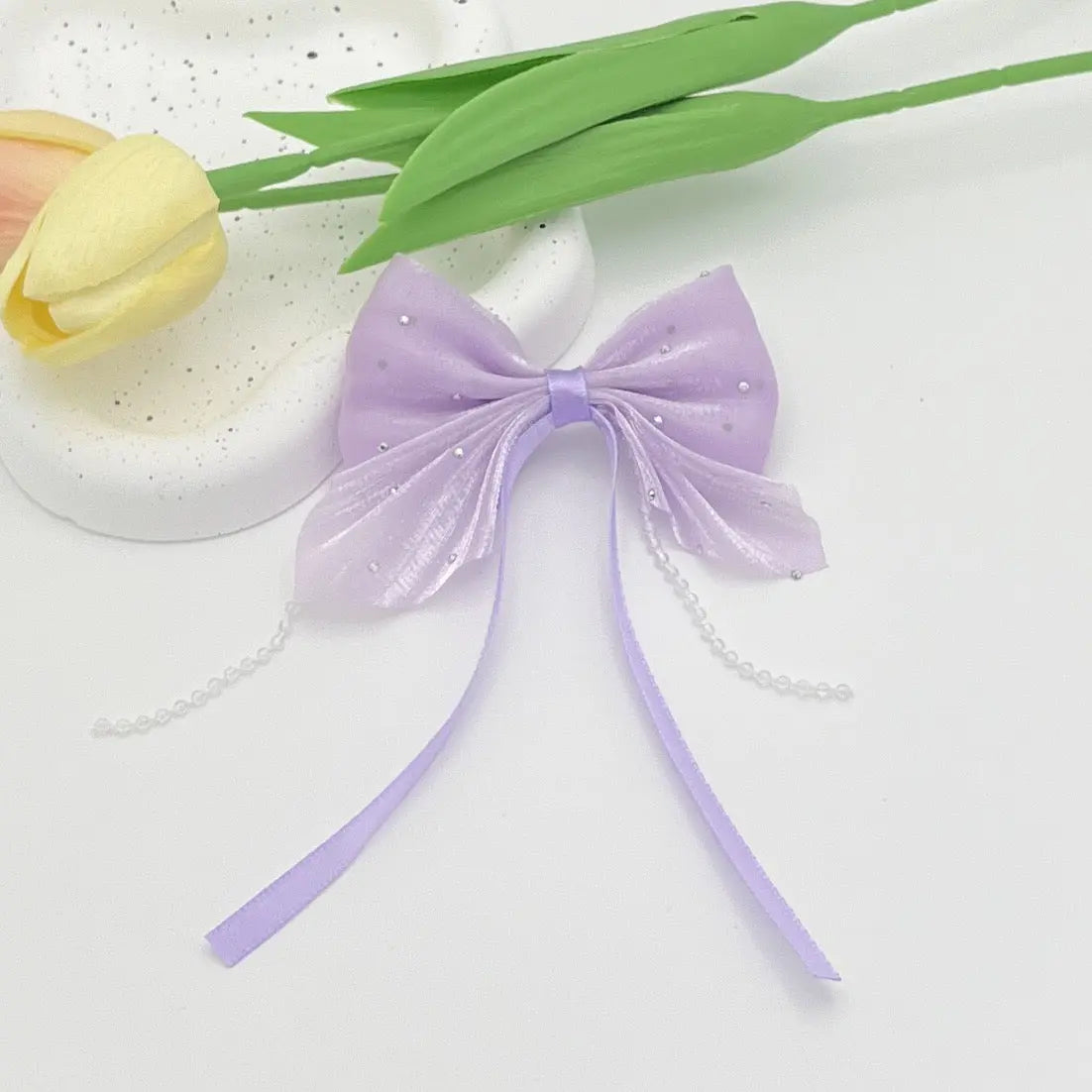 FS10686-Farbic Bow For Making Fancy Beads Zoe DIY Wholesale