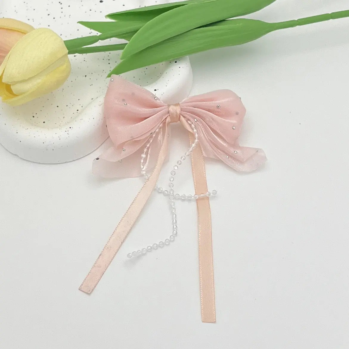 FS10686-Farbic Bow For Making Fancy Beads Zoe DIY Wholesale
