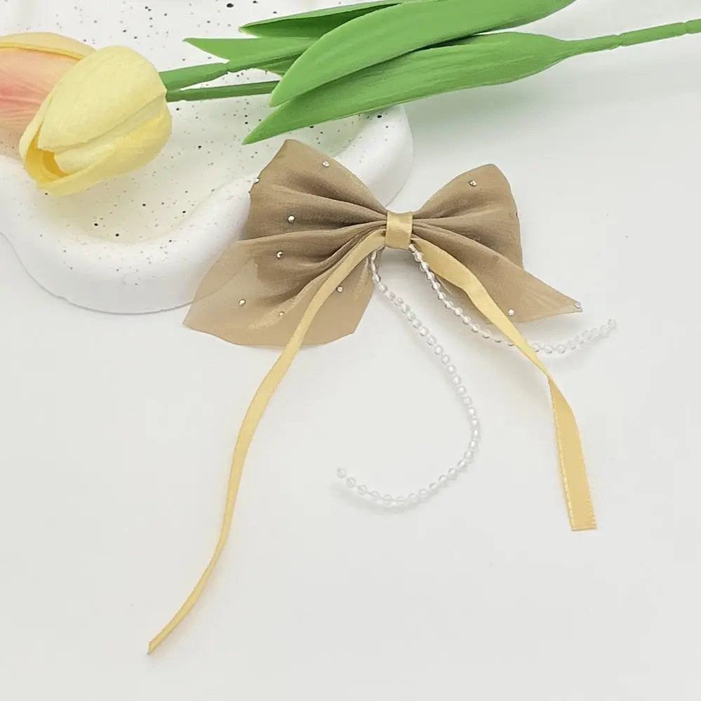 FS10686-Farbic Bow For Making Fancy Beads Zoe DIY Wholesale