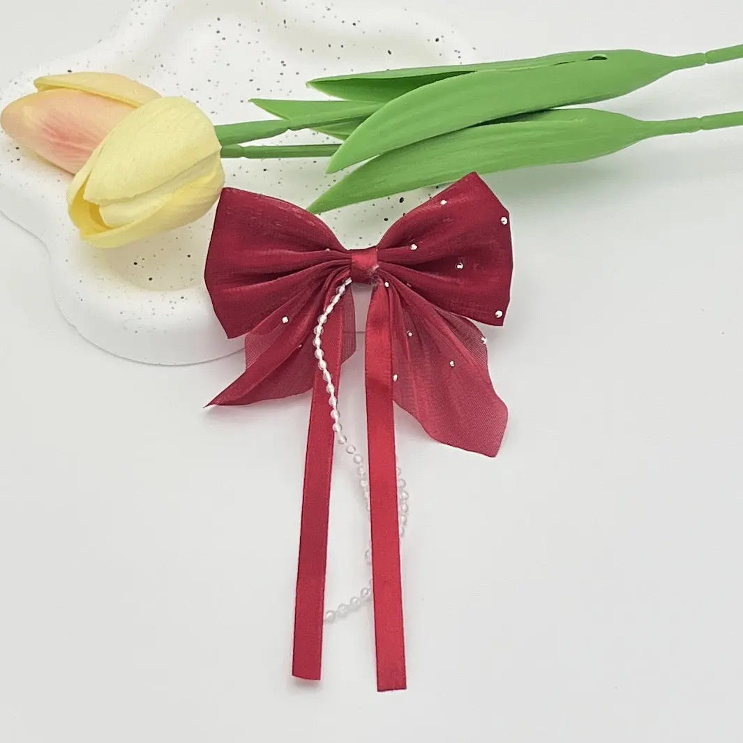 FS10686-Farbic Bow For Making Fancy Beads Zoe DIY Wholesale
