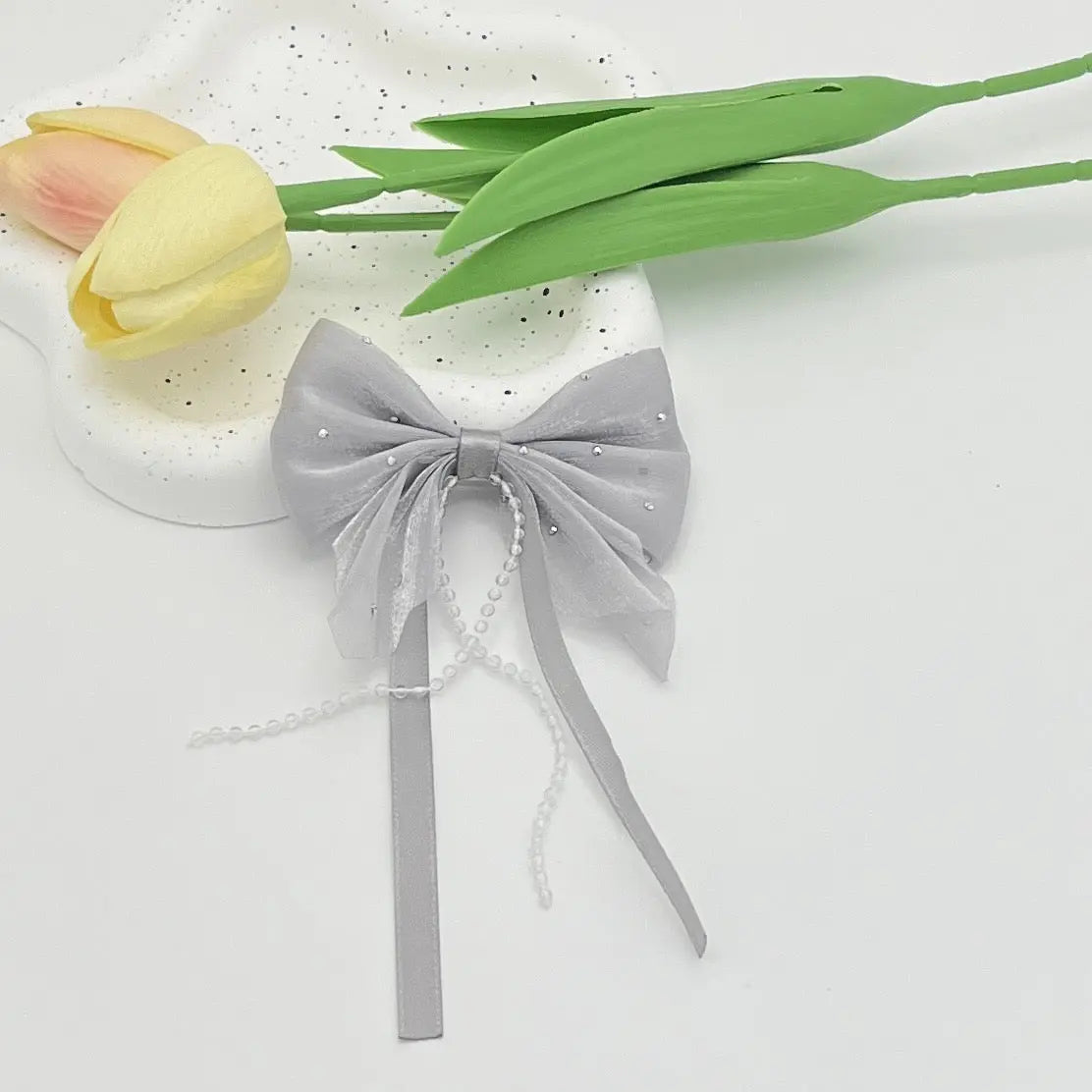 FS10686-Farbic Bow For Making Fancy Beads Zoe DIY Wholesale