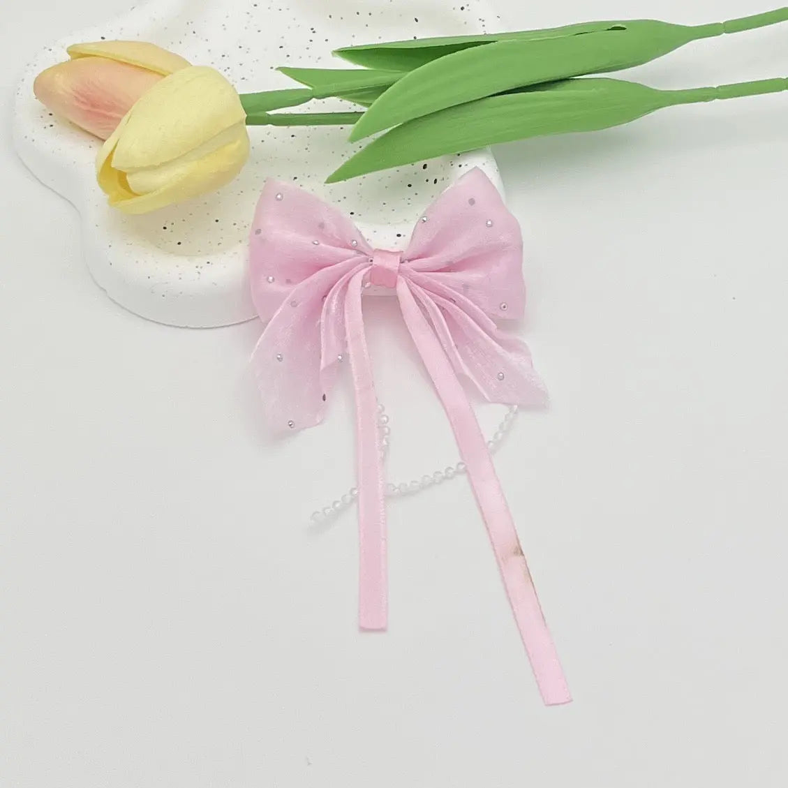 FS10686-Farbic Bow For Making Fancy Beads Zoe DIY Wholesale