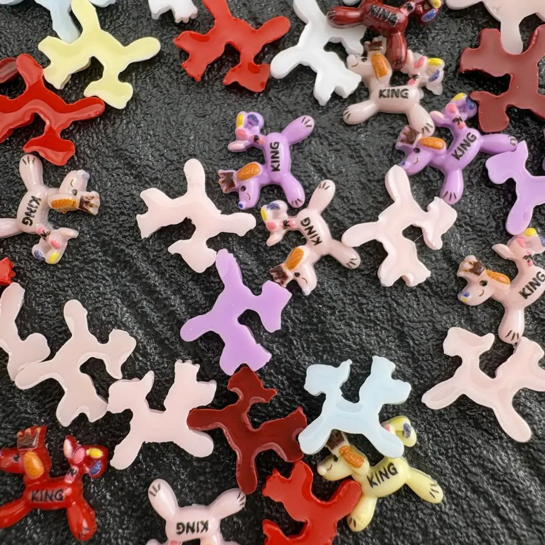 FS10764-Mixed King dog Nail Charms Zoe DIY Wholesale