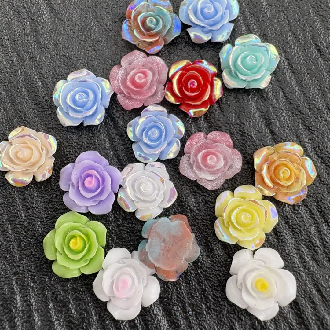 FS10768-13MM Resin Rose Charms Zoe DIY Wholesale