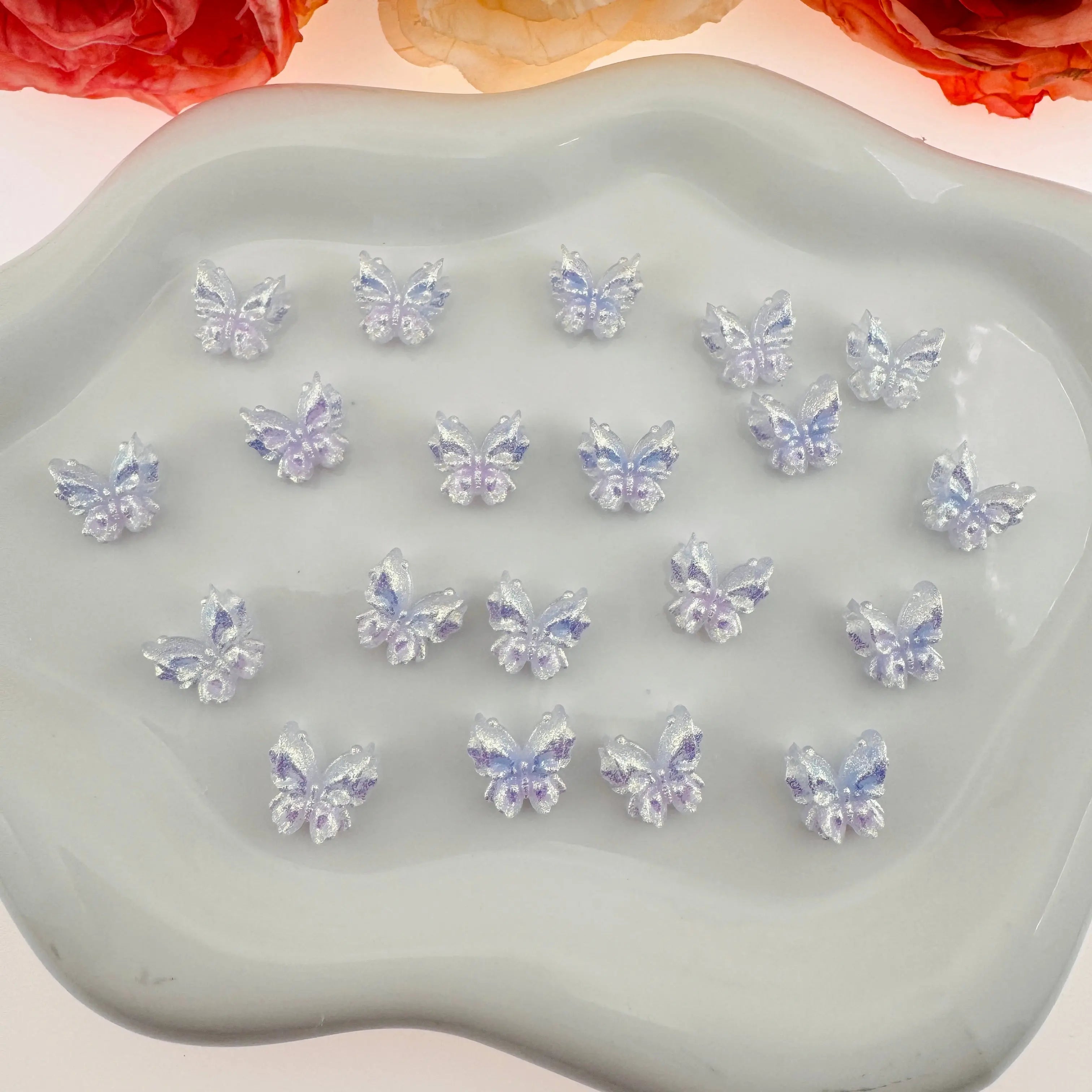 FS10769-12MM Resin Butterfly Charms Zoe DIY Wholesale