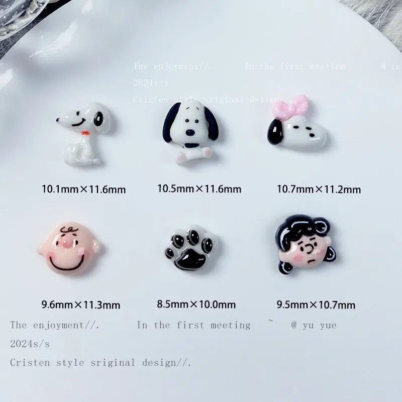 FS10775-Classic Cartoon Character Resin Charms Zoe DIY Wholesale