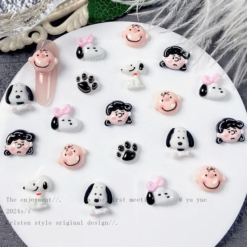 FS10775-Classic Cartoon Character Resin Charms Zoe DIY Wholesale