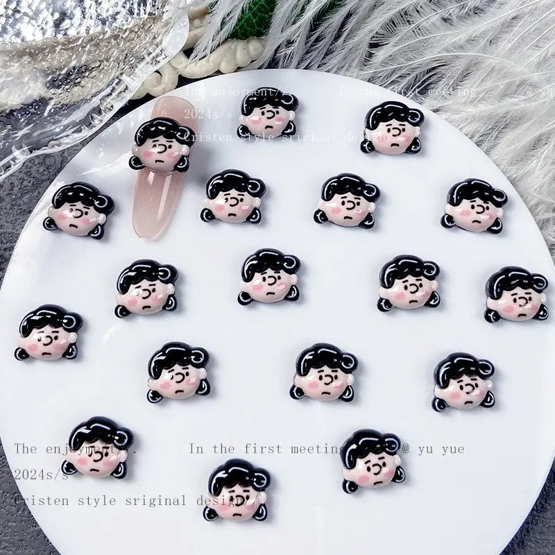 FS10775-Classic Cartoon Character Resin Charms Zoe DIY Wholesale