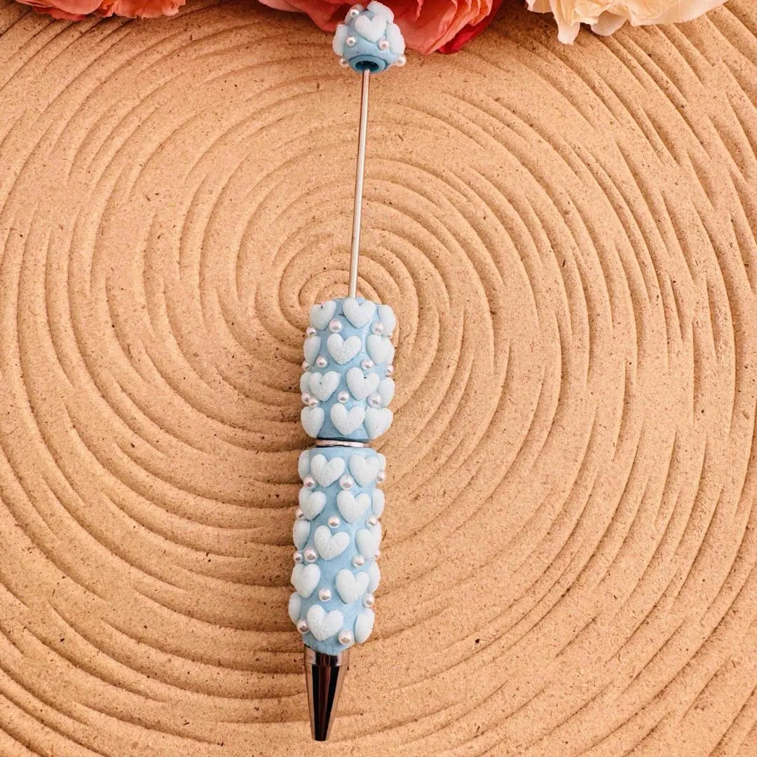 FS10811-Heart Fancy Beadable Pens Zoe DIY Wholesale