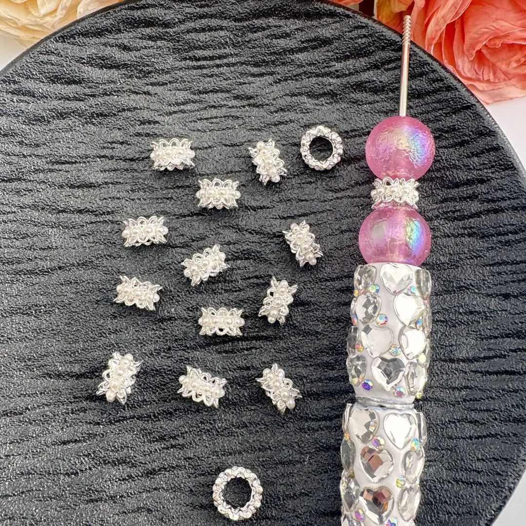 FS10834-About 6×10mm Pearl Spacer Zoe DIY Wholesale