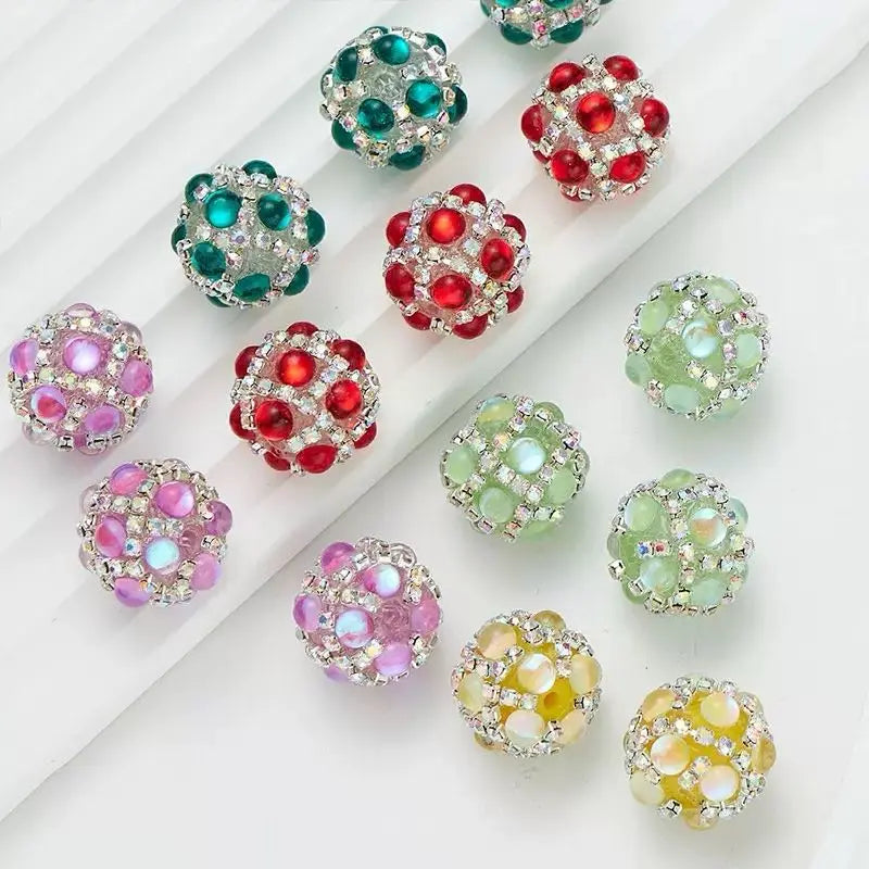 FS10878-16mm Mixed Fancy Beads Zoe DIY Wholesale