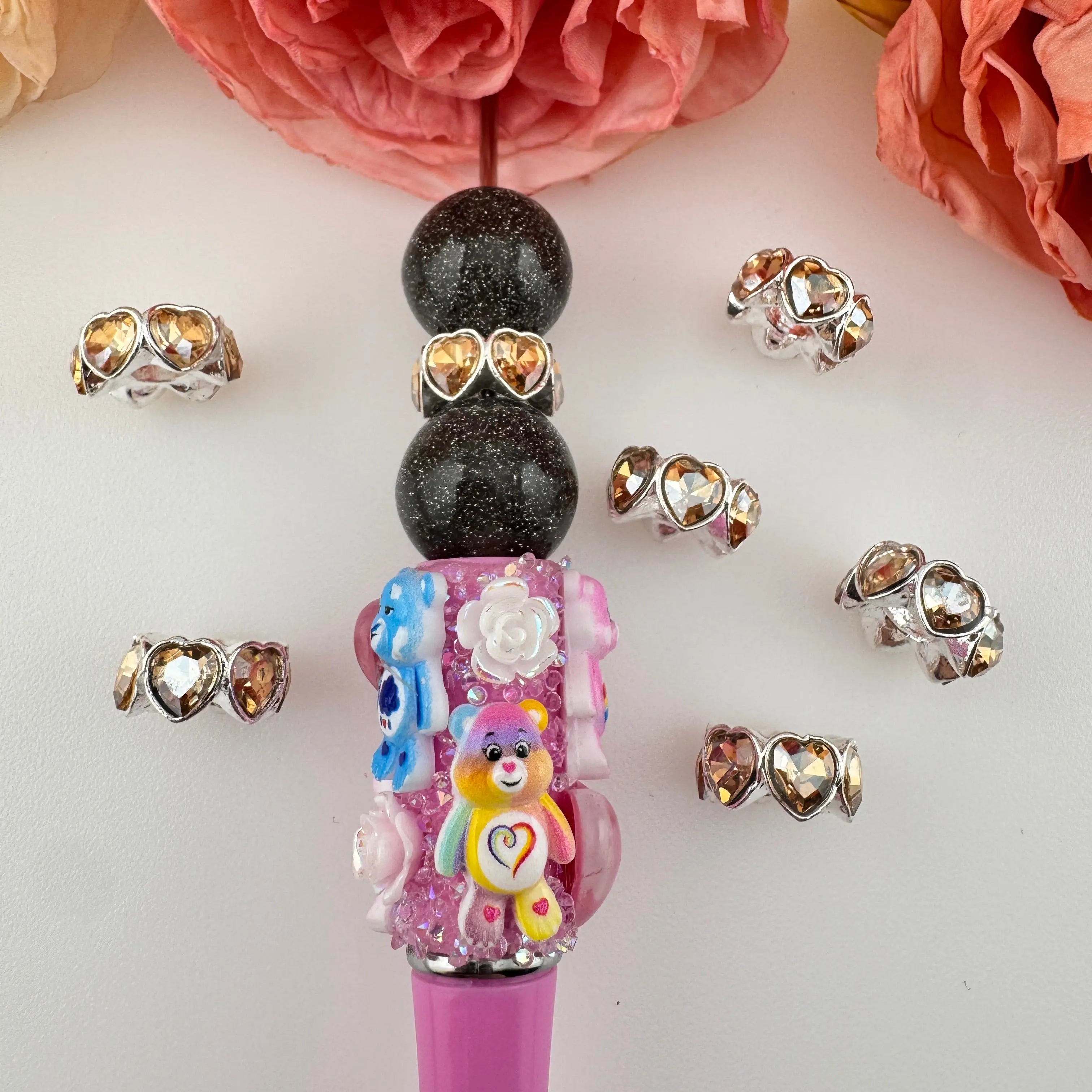 FS10885-14MM Metal Alloy Heart Spacer Zoe DIY Wholesale