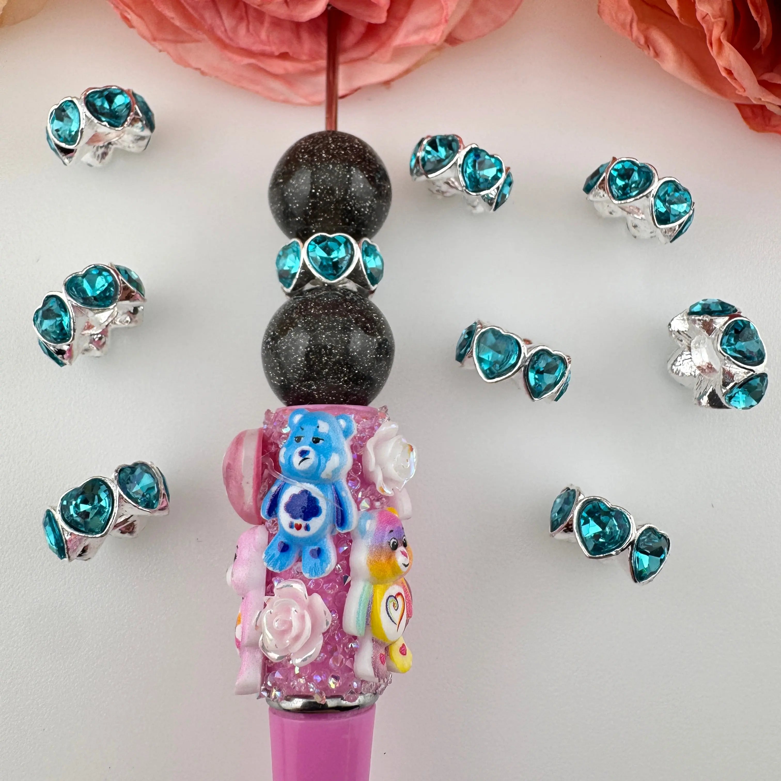 FS10885-14MM Metal Alloy Heart Spacer Zoe DIY Wholesale