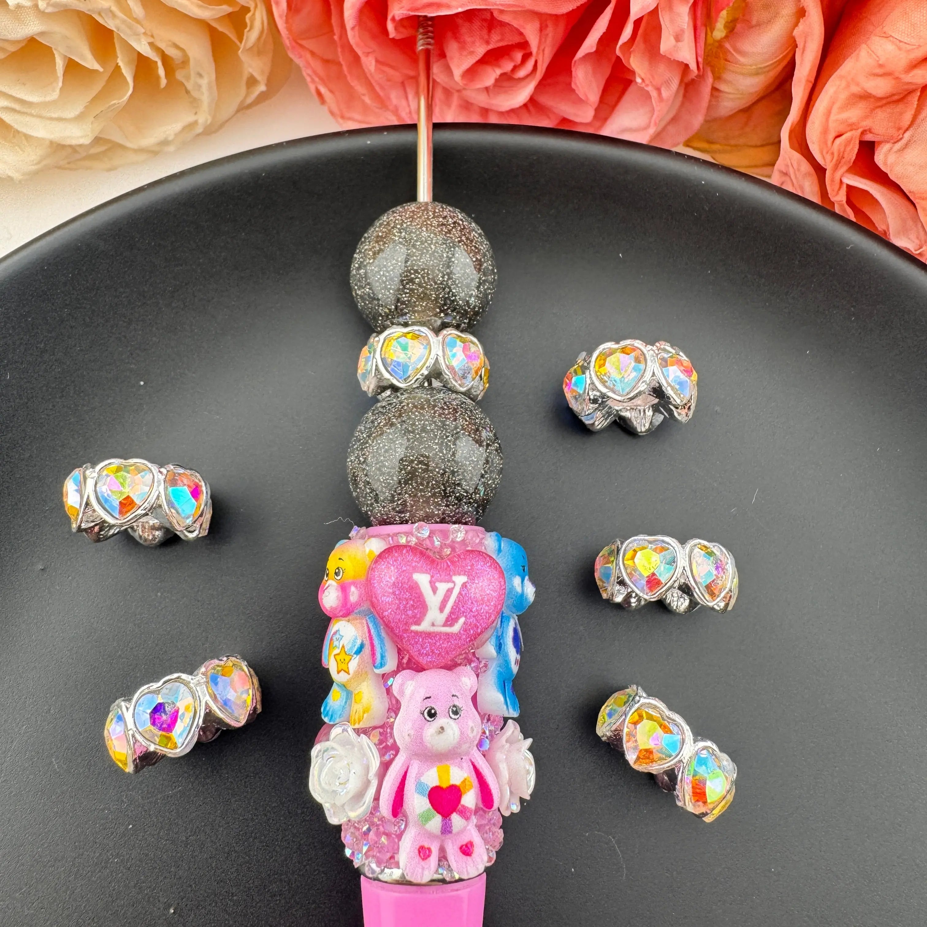 FS10885-14MM Metal Alloy Heart Spacer Zoe DIY Wholesale