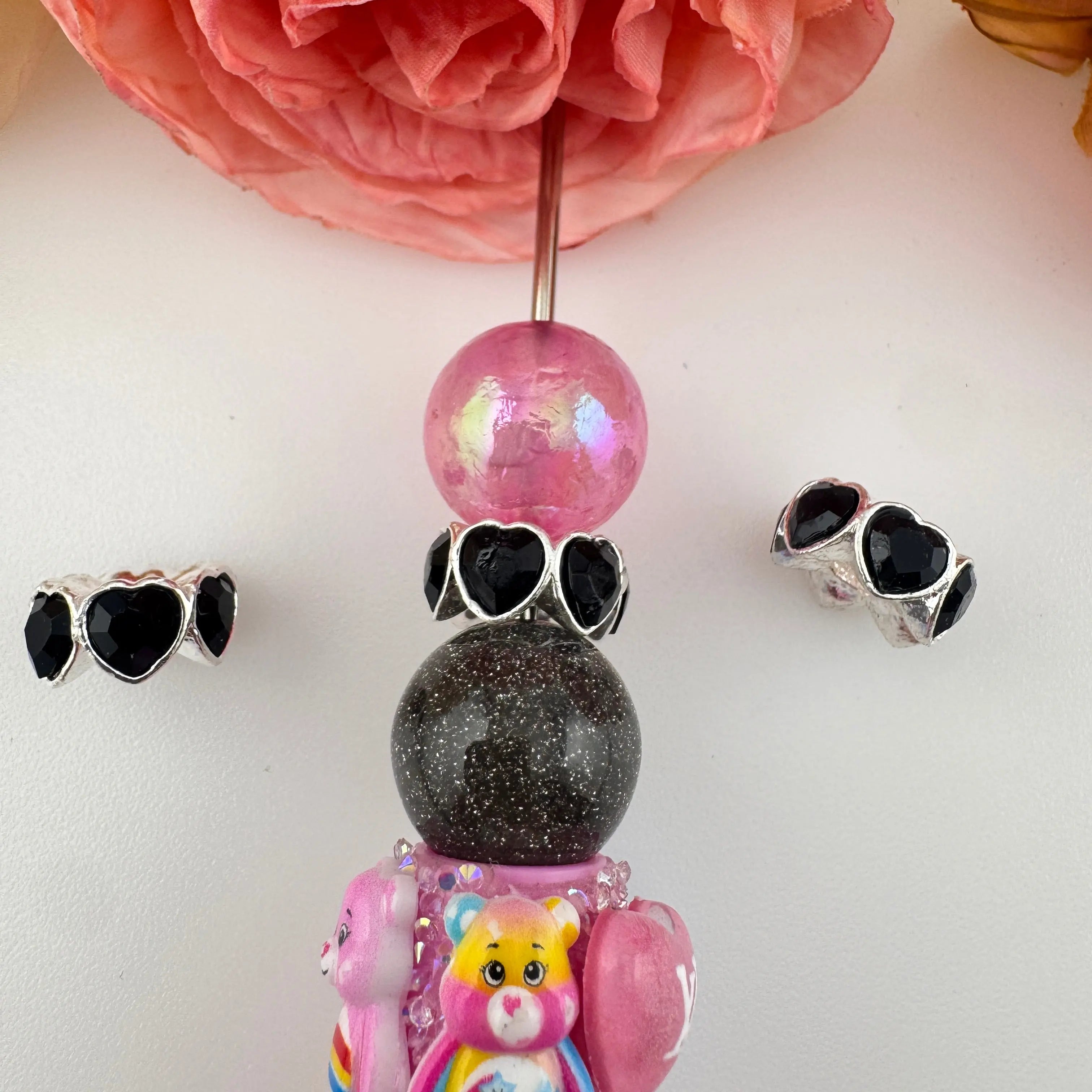 FS10885-14MM Metal Alloy Heart Spacer Zoe DIY Wholesale