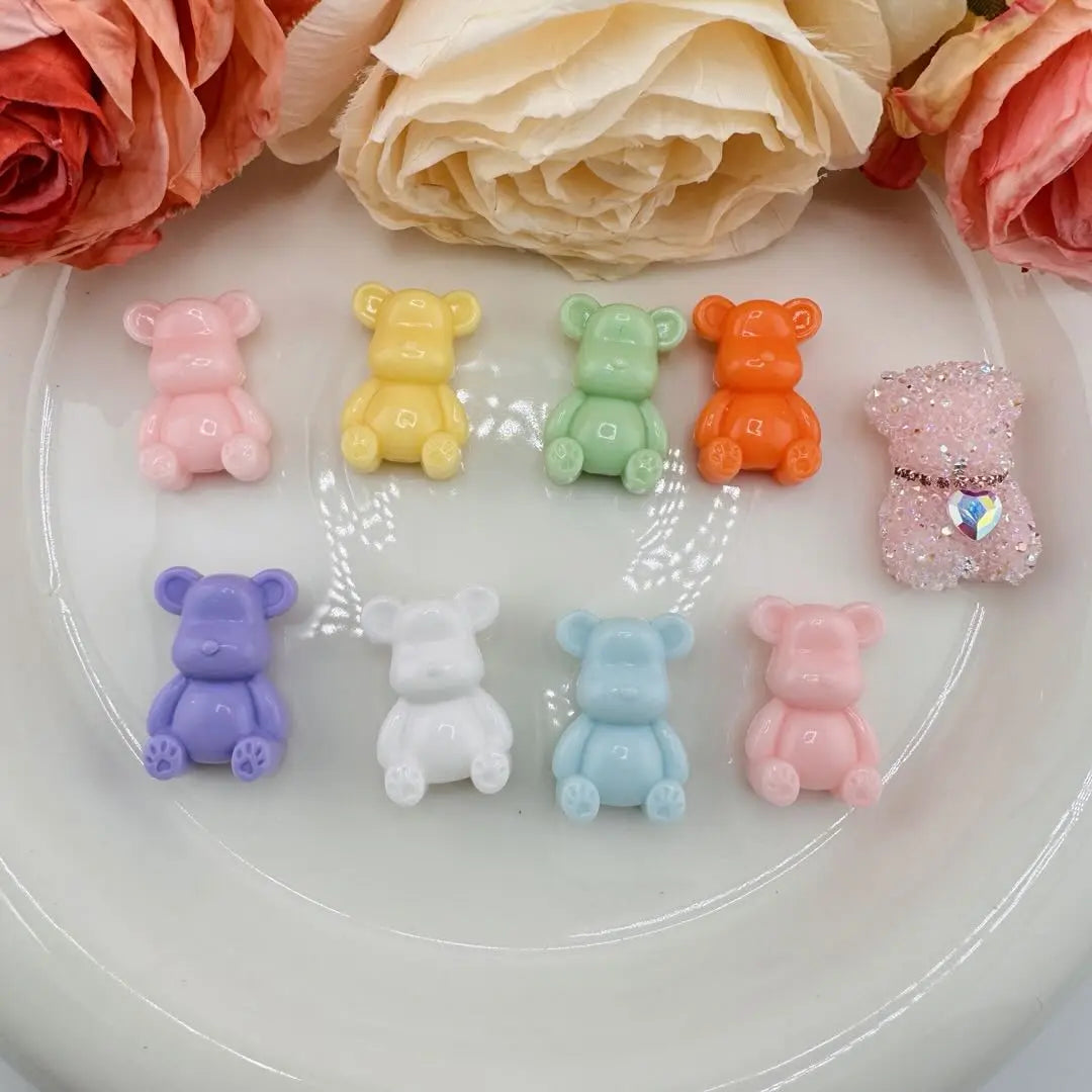 FS10949-About 18×26mm Mixed Color Bear Based Beads Zoe DIY Wholesale
