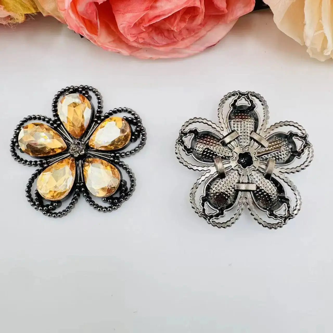 FS10999-41MM Flower Alloy Metal Chamrs Zoe DIY Wholesale